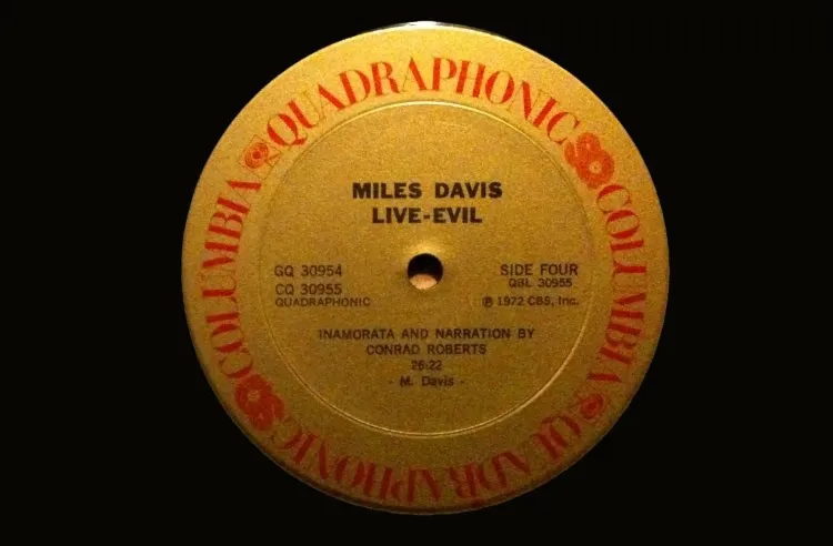 Miles Davis' Live-Evil LP in Quadraphonic, 1972